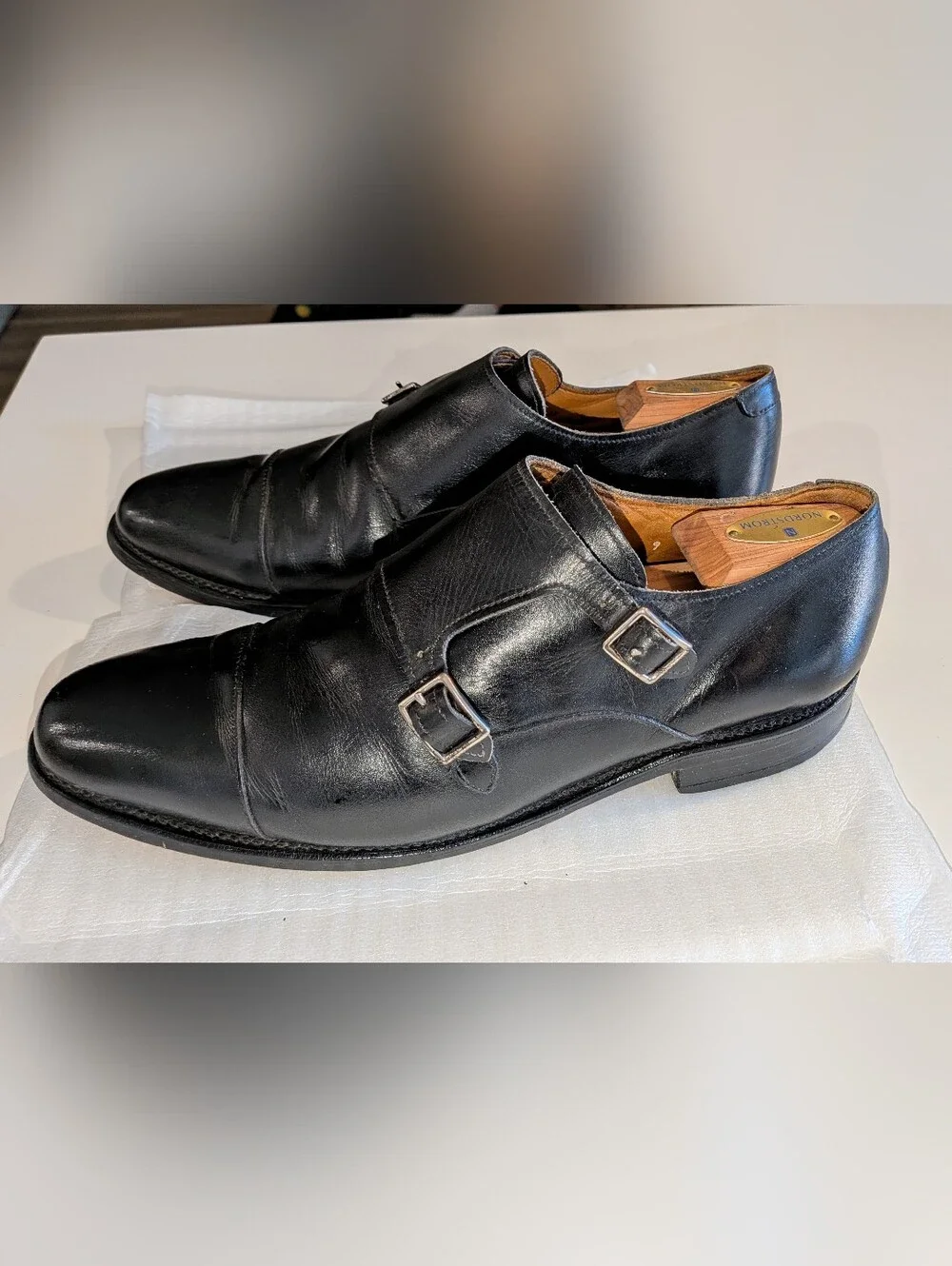 Allen Edmonds Double Monk Strap Dress Shoe.